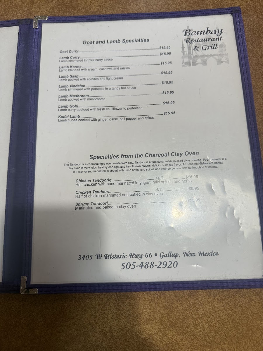 Bombay Restaurant and Buffet Menu - Image 5